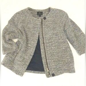 Vintage WORTHINGTON 3/4 SLEEVES gray Woman's Jacket EUC